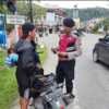 Sat Samapta Polres Aceh Selatan Lakukan Strong Point Pagi, Tetap Konsisten Walau Libur Sekolah