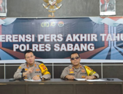 Konferensi Pers Akhir Tahun 2024, Polres Sabang Sukses Turunkan Angka Kriminal