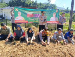 Polres Aceh Selatan Launching Penanaman Serentak Pekarangan Pangan Bergizi