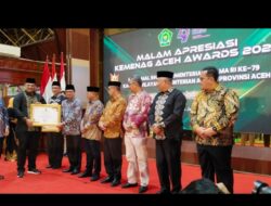 Ini Penerima Penghargaan Malam Apresiasi Kemenag Aceh Award 2025