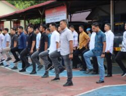 Tingkatkan profesionalisme Personil, Polres Aceh Selatan laksanakan Latihan PBB