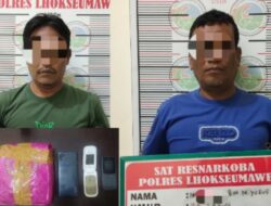 1.055 Gram Sabu Berhasil Disita, Dua Pelaku Ditangkap di Lhokseumawe