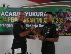 Penerangan Kodam IM Gelar Syukuran HUT Ke-74 Penerangan TNI AD