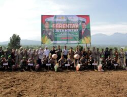 Gebrakan Besar! Penanaman Jagung Serentak 1 Juta Hektar, Dandim 0101/KBA Dampingi Kapolda Aceh dan Kasdam IM di Aceh Besar