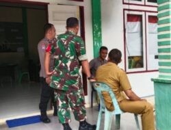 Perkuat Sinergitas, Bhabinkamtibmas Polsek Sawang Bersama Babinsa lakukan Sambang warga