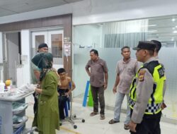 Bhabinkamtibmas Polsek Darul Kamal Dampingi Korban Laka Lantas Hingga di Rumah Sakit