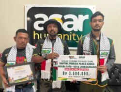 Pemuda Panca Marga Ranting Muara Satu Amanahkan Donasi Palestina Melalui ASAR Humanity Cabang Aceh