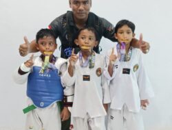 Empat Atlit Keuramat Bhayangkara Taekwondo Presisi Binaan Aipda T Raja Azhari Raih Medali