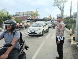 Cegah Kemacetan Polres Aceh Barat Tingkatkan Pengamanan Arus Lalu Lintas