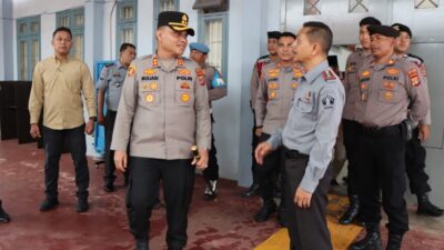 Kapolres Aceh Tamiang Tinjau Keamanan Lapas Kelas II B Kuala Simpang