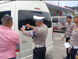 Sat Lantas Polres Aceh Barat Sosialisasikan Hotline Mudik Polri 110